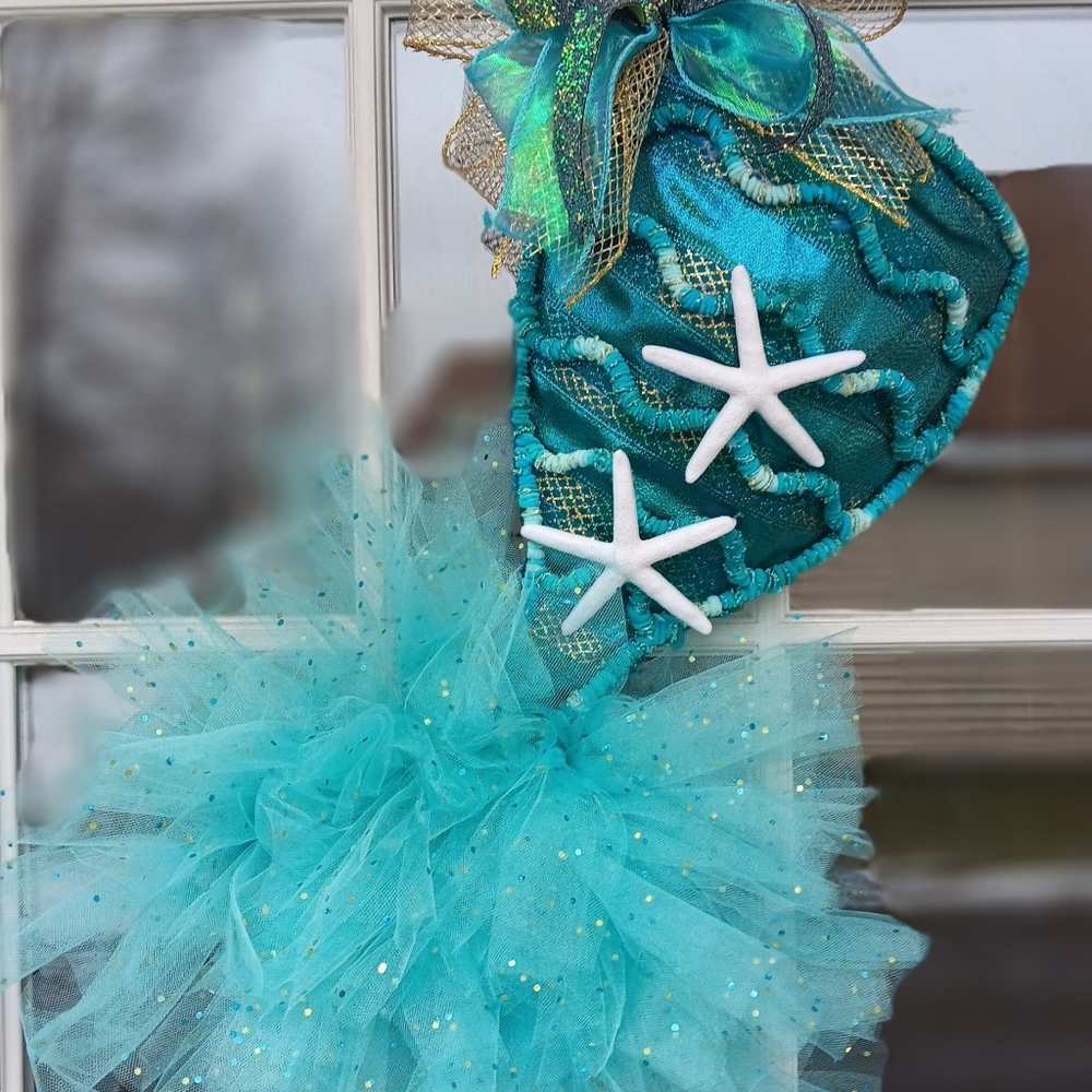 Mermaid tail wreath